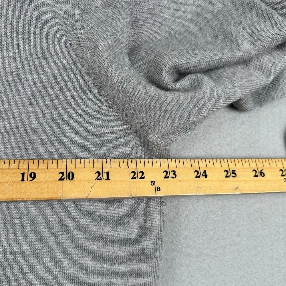 Fairway‎ & Greene 1/4 Zip Sweater Men's Large Gray Baruffa Merino Wool Pullover